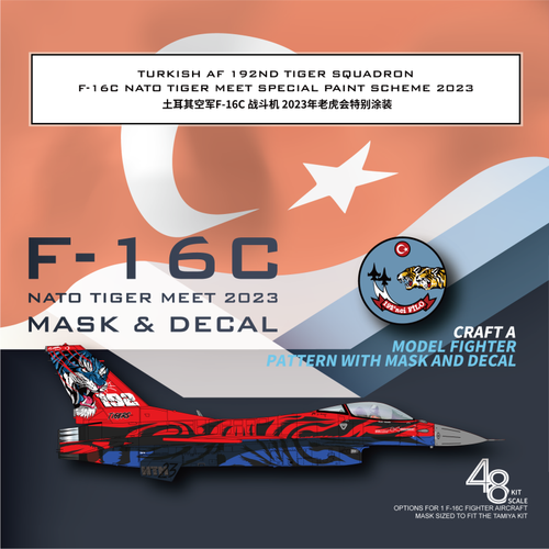 Galaxy D48100 1/48 TURKISH AF 192ND TIGER SQ F-16C 2023