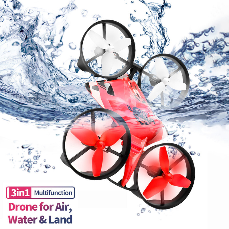 JJRC H113 RC Airplane 3 in 1 Mini Drone Waterproof Remote Control Plane Kids Toy