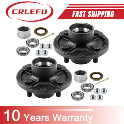 2pk Trailer Idler Hub Kits 4 on 4 for 2000 lbs Axle 4x4.0 4 Lug Trailer Hub Kit