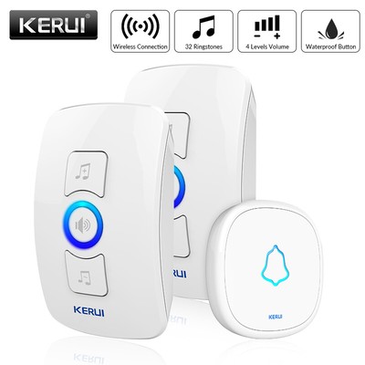 KERUI 433MHz Multiple Transmitter Doorbell Emerency Alarm Welcome Select Song