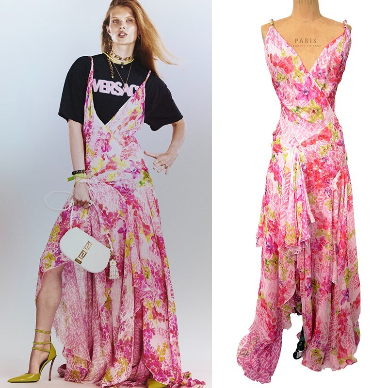 オールインワン・サロペット Versace Pink Wool Blend Dress Versace Pink Wool Blend Dress | italist