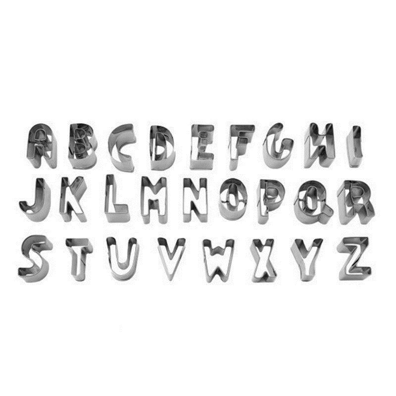 Formine Per Biscotti Lettere Alfabeto Stampi Dolci Taglia Pasta Stampini dfh