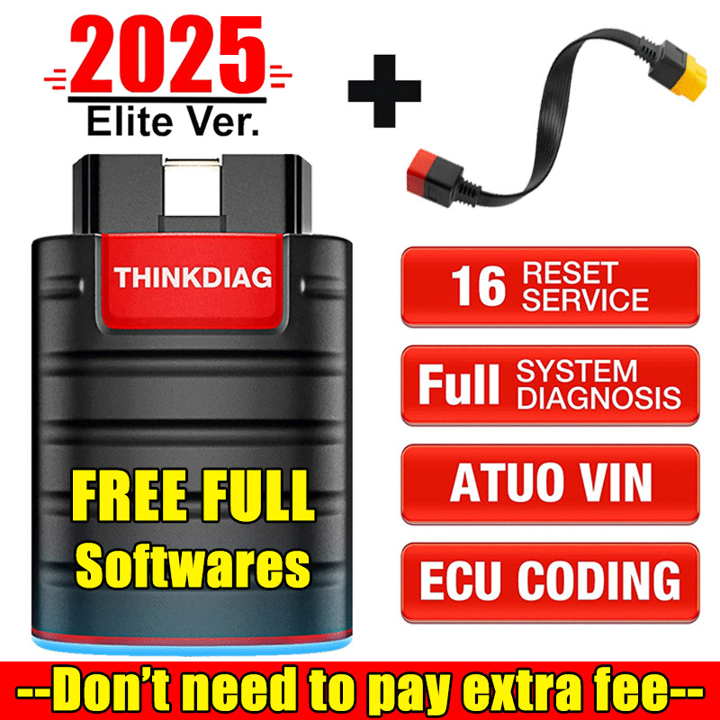 2025 THINKDIAG Bidirectional Car Diagnostic Tool Full Software Free OBD2