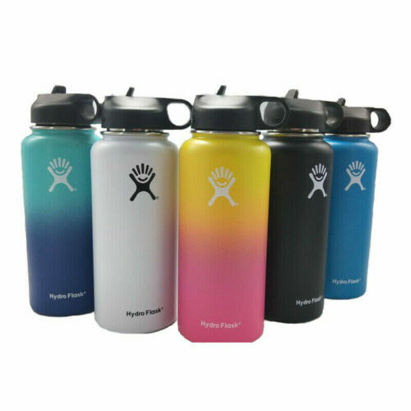 32/40oz Hydro Flask Sport Water Bottle Wide Mouth Stainless 
