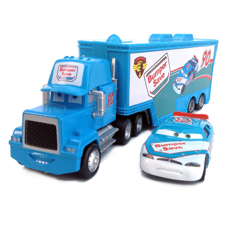 2 SETS DISNEY PIXAR CARS NO.90 BUMPER SAVE HAULER TRUCK DIEC
