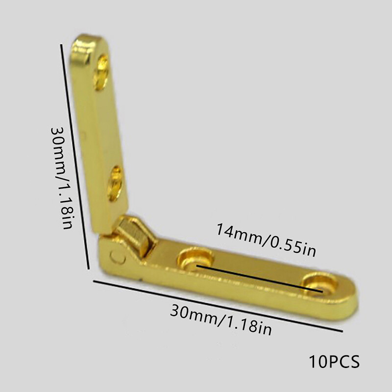 10PCS Small Furniture Hinge Zinc alloy 90 Degree Sevenletter Spring