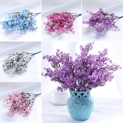 5 Bündel Künstliche Blüte Zweige Stoff Blumen Arrangements Hochzeits Dekor