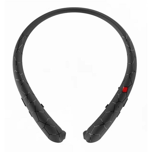 Sweatproof Neckband Headset Wireless Bluetooth Retractable Headphones Earbuds