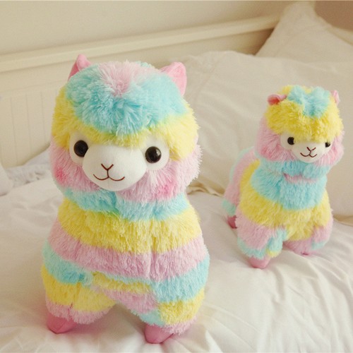 14/'/' 20/'/' Large Rainbow Alpacasso Kawaii Llama Plush Alpaca Animal Toy Doll Gift