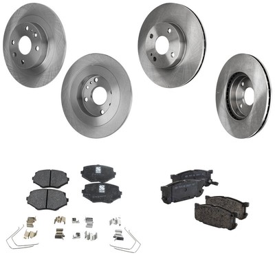 Brake Disc and Pad Kits Kit Front and Rear For 2001-2002 Mazda Miata