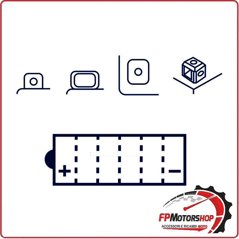 BATTERIA PER MOTO MARELLI MOB14-A2 SM YB14-A2 12V 14Ah HONDA XL 600 SUZUKI QUAD
