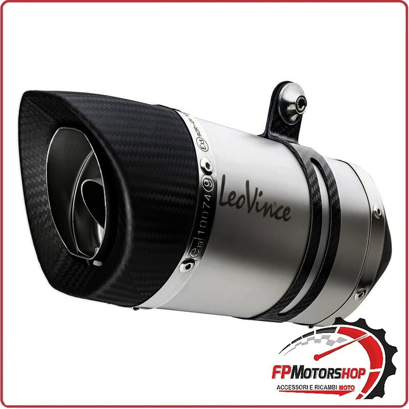 TERMINALE DI SCARICO INOX PER MOTO MORINI X-CAPE 650 21- LEOVINCE 14410E