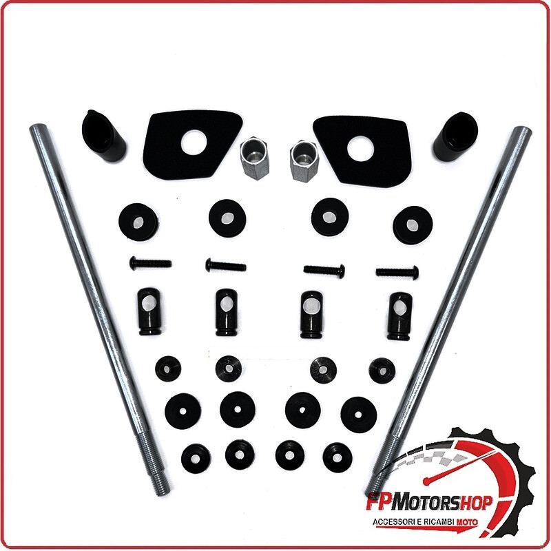 KIT ATTACCHI PARABREZZA SCOOTER PER PIAGGIO BEVERLY 300/400 S 21> BIONDI 8500480