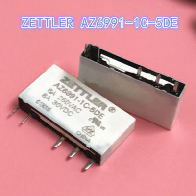1PC Zettler AZ6991-1C-5DE   Purpose Relays 5 Pin 6A 250VAC #WD6*