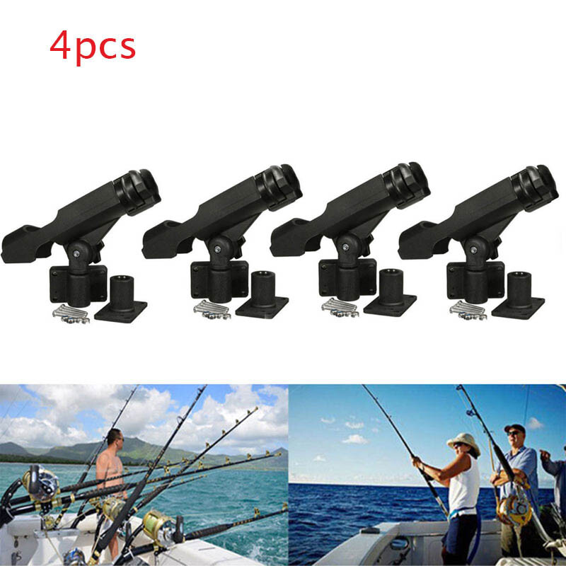 4 Stück Fladen Bootsrutenhalter Deluxe Neigung verstellbar Trolling Schleppen DE