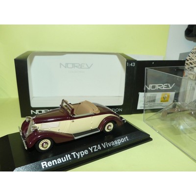 RENAULT TYPE YZ4 VIVASPORT Crème et Marron NOREV 1:43