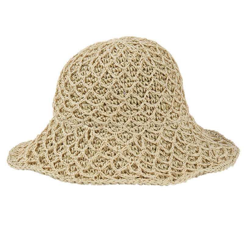 Donna Paglia Cappello da Sole Pieghevole Spiaggia Largo Falda Floppy Viaggi Moda