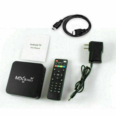 MXQ Pro 4K 5G Ultra HD Wifi Android 10 64Bit Quad Core Smart TV Box Media Player