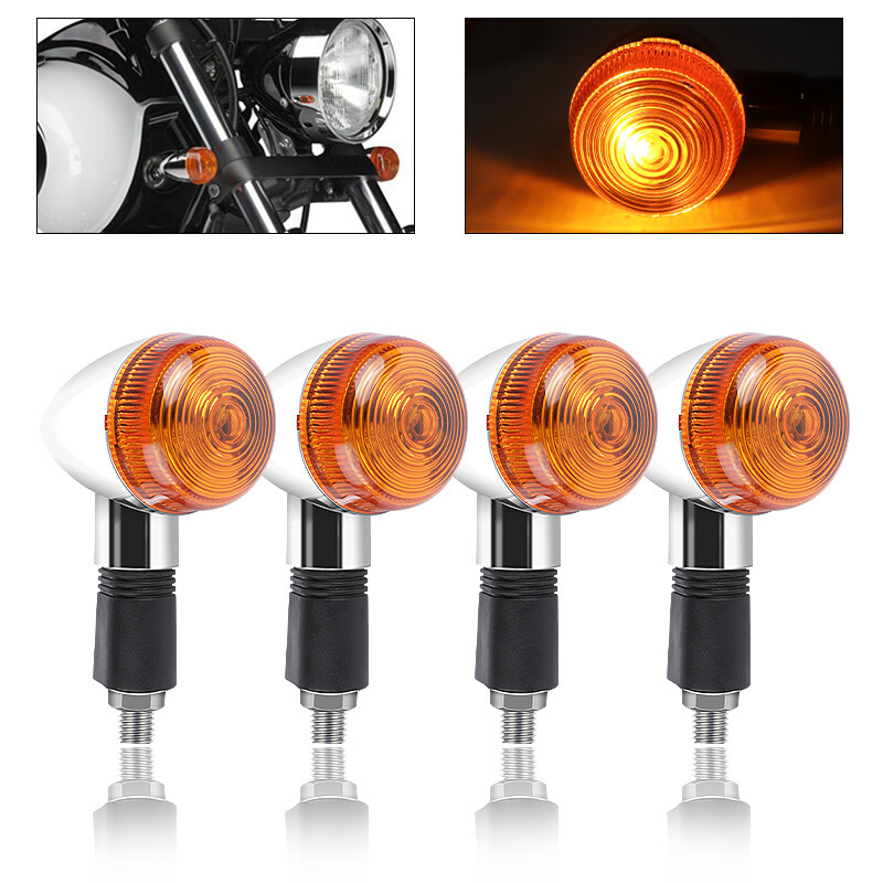 4PCS Amber Turn Signal Lights For Kawasaki Vulcan VN 1500 16