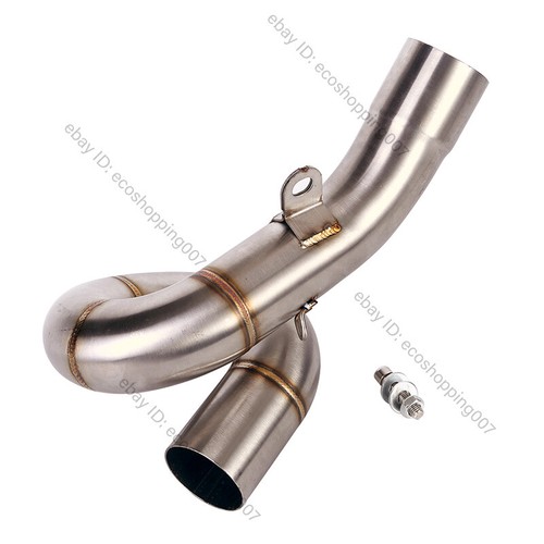 MOFchan  Slip-On Exhaust with 13.5-inch XOval Brushed 304 Stainless