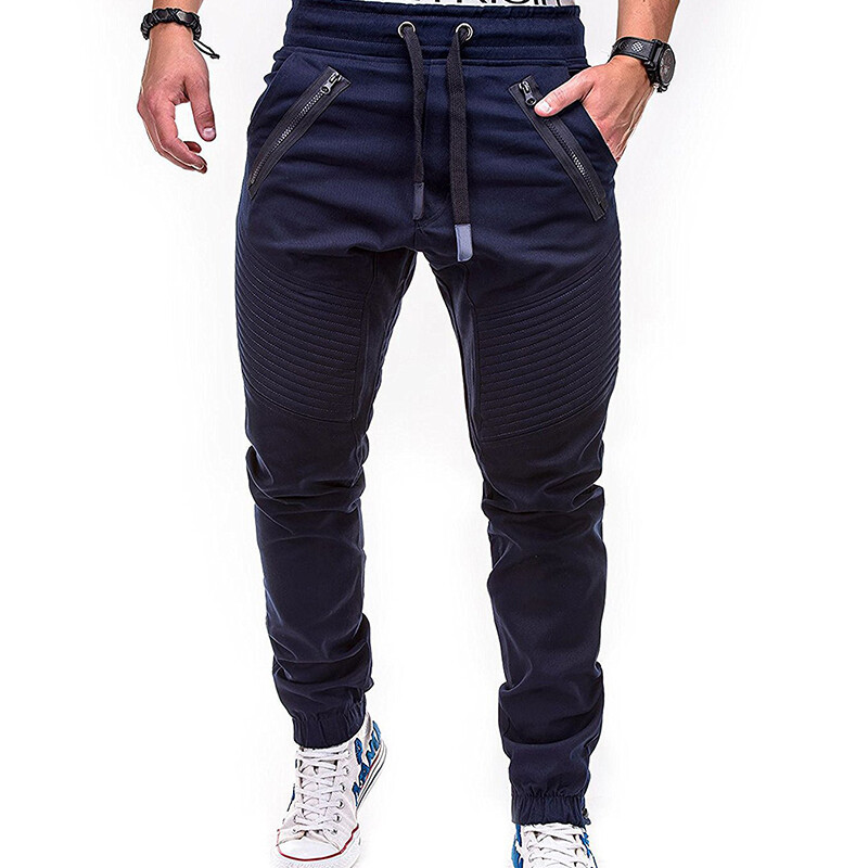 Men Combat Cargo Work Pants Sports Gym Baggy Joggers Sweatpants Trousers Bottoms