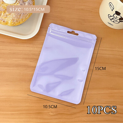 Plastic Bag Cards Protective Case Sealed Pocket Storage Thickened Ins 10PCS/pack