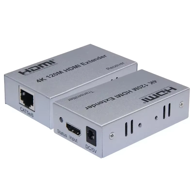 4k 100M 120m HDMI Extender Over Cat5e Cat6 Rj45 Ethernet Cable Video Converter V