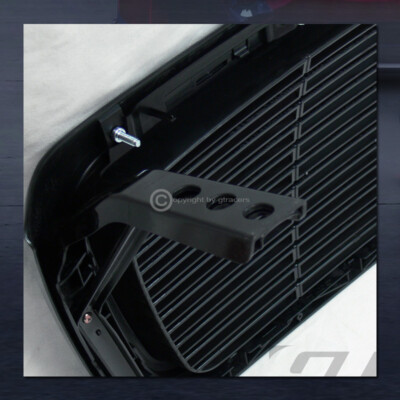 For 2004-2008 Ford F150 Horizontal Billet Style Glossy Black Front Bumper Grille