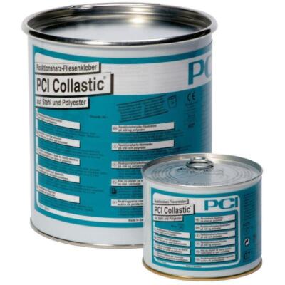PCI Collastic Reaktionsharz-Fliesenkleberauf Stahl und Polyester hellblau 3 kg