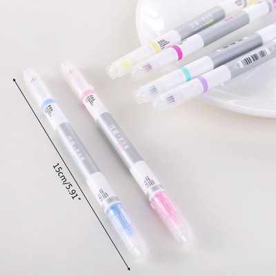 6pcs/set Erasable Highlighter Pen Marker Pastel Liquid Chalk Fluorescent Pencil