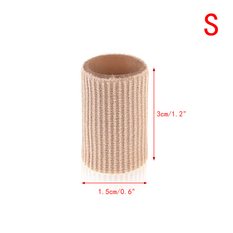 New Fabric Gel Tube Bandage Finger Toe Protector Foot Feet Pain Relief