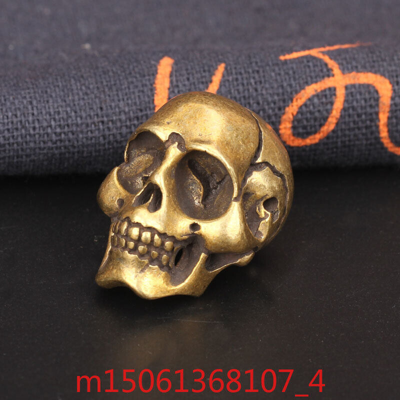 Solid Heavy Duty Brass Skull Statue Table Decoration Decorations