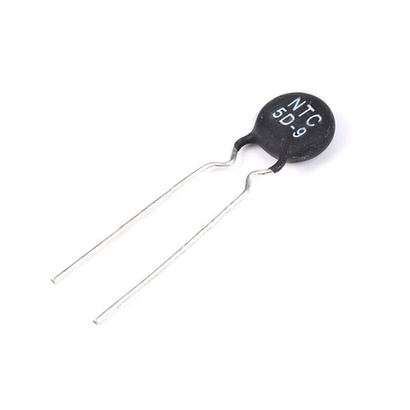 8pcs NTC 5D-9 Thermistor Resistor In Rush Current Limiter 5 Ohms 9mm, 3A