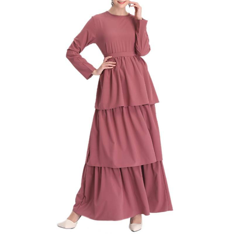 Frauen Muslimische Maxikleid Cocktail Abendparty Kaftan Islamische Abaya Kleider