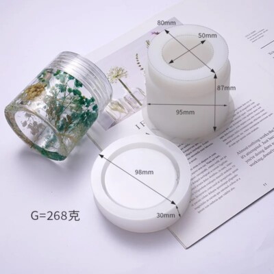 Resin Jar Mold silicone Casting Mold Multi-style storage Mold For Bottle DIY art