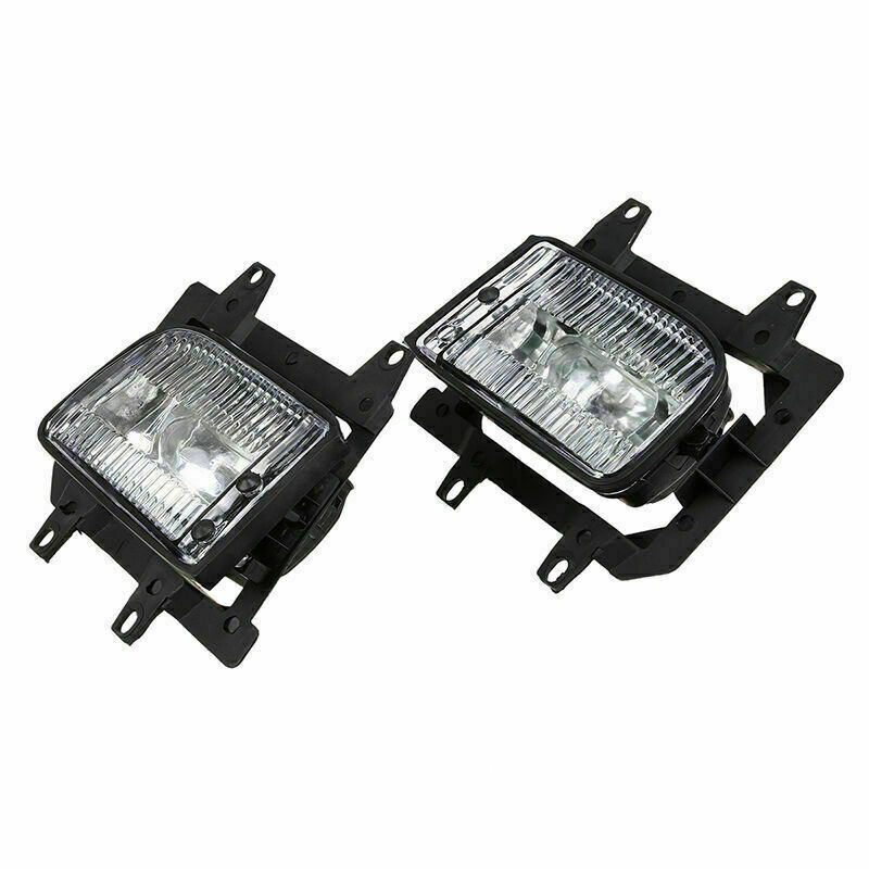 Pair Front Bumper Fog Light Lamp Housings Clear Lens For BMW E30