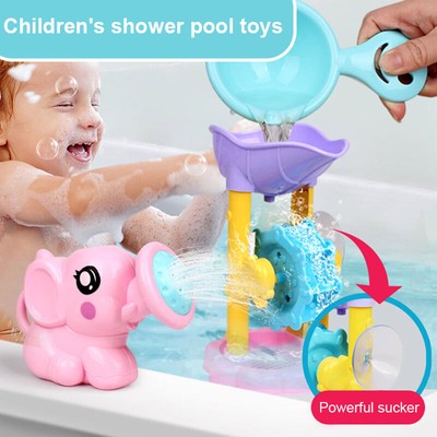 Baby Wasserspielzeug Badespielzeug Duschspray Wasser Wasserrad Badewanne Kinder