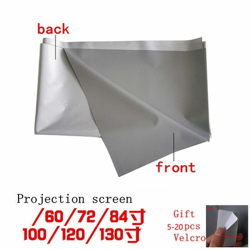 16:9 Anti-Light Portable Projector Screen 3D Home Cinema Theater Movie 60"-130"