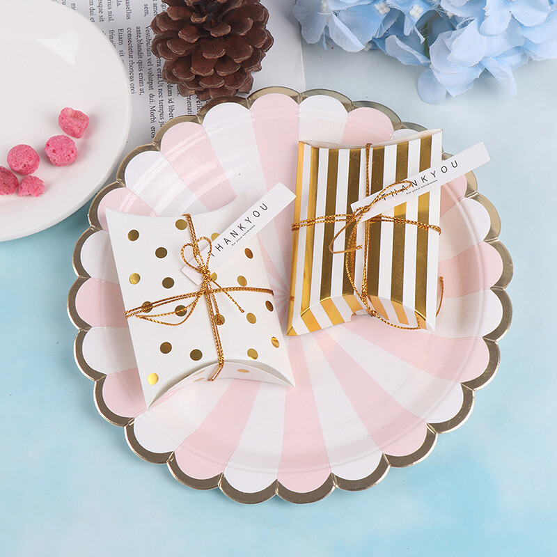 Pillow Shape Birthday Packaging Party Boxes Sweet Candy Cookie_ro