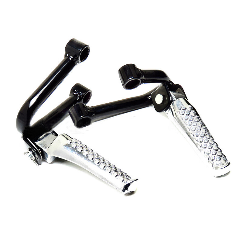 2PC Motorcycle Dirt Bike Side Stand Foot Pegs Pedal Rear Passenger Foot Rest Kit