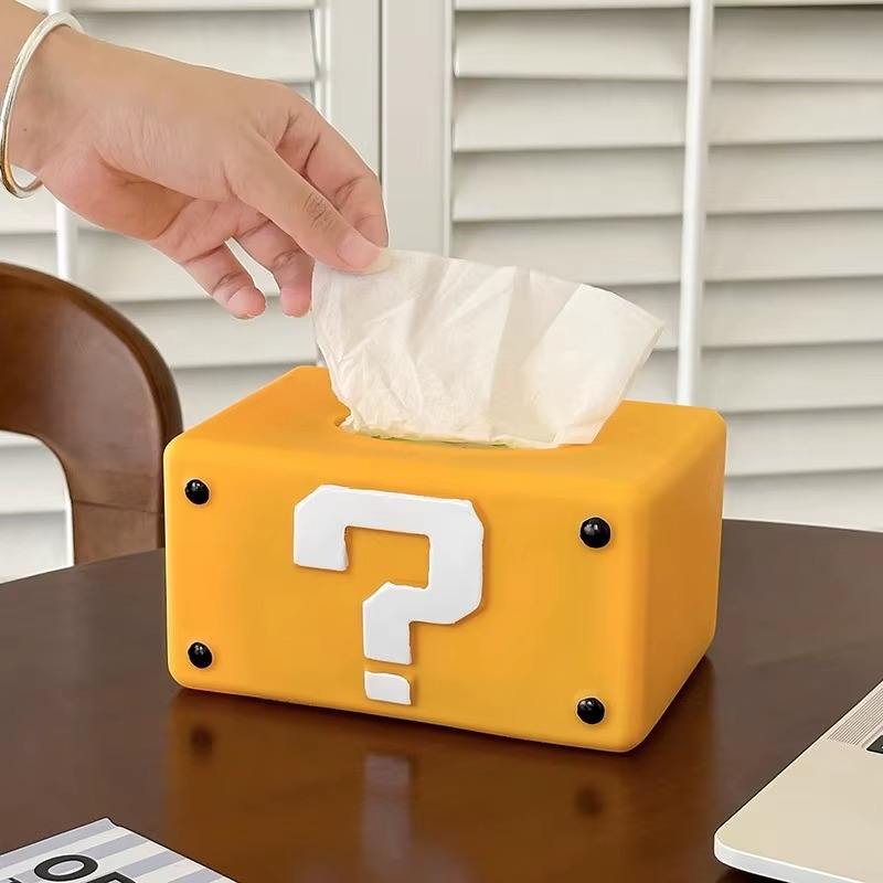 Question Block Tissue Box Mario Inspired – Super Nintendo Tissues Wipes Holder