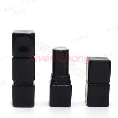 New Black three square tubes ID 12.1mm Empty Lipstick Tube Lip Balm Bottle DIY