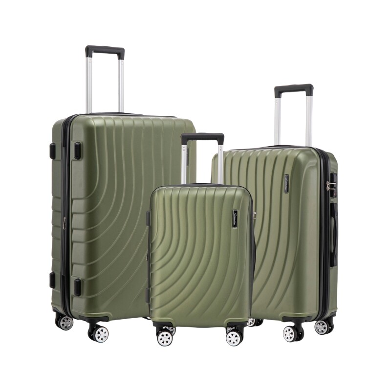 Luggage Set 3 Piece Expandable Suitcase TSA Lock Double Spinner