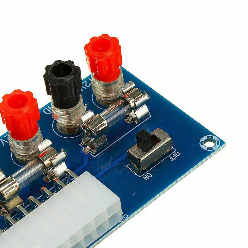 24 Pins ATX Benchtop Board Computer PC Power Supply Breakout Adapter Module 2022