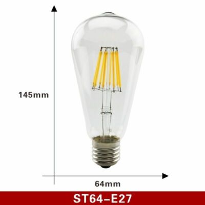 Edison  LED Bulb Filament  Lamp E27 E14 220V-240V Lights ST64 C35 C35L A60 White