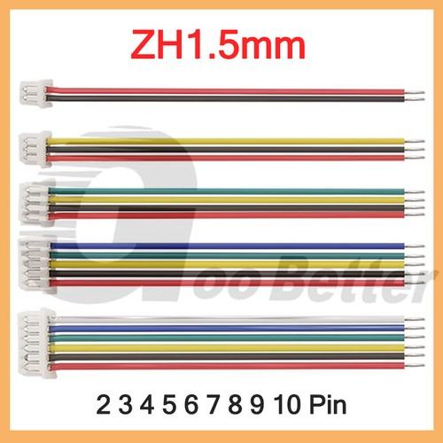 JST- ZH1.5mm Pitch Female Piug Connector Cable Wire 2/3/4/5