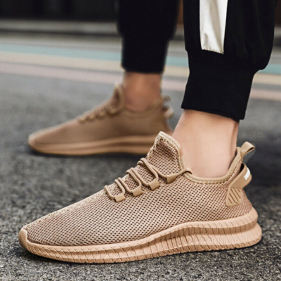 Men Breathable Sneakers Jogging Tennis Gym Running Casual Slip On