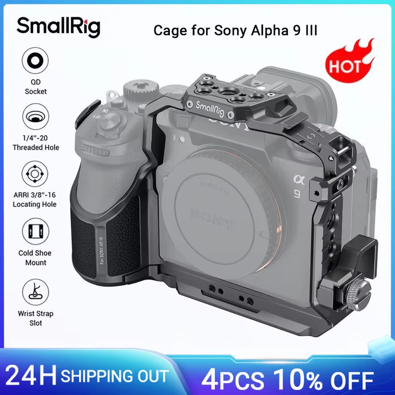 A9 III Camera Cage for Sony Alpha 9 III with Cable Clamp Built-in Arca-Swiss qui