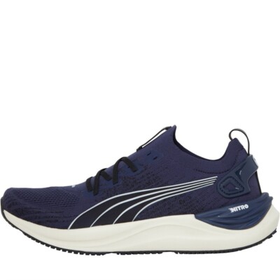 Puma Men's Electrify Nitro 3 Knit Neutral Running Shoes Navy/ Grey