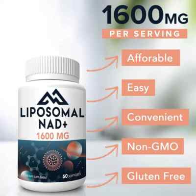 1600mg liposomal NAD supplement, can replace nicotinamide nucleoside